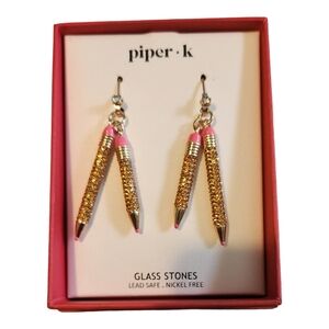 PIPER K JEWELRY PENCIL EARRINGS
